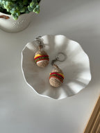 Crochet Burger Keychain — 'Well-Done'
