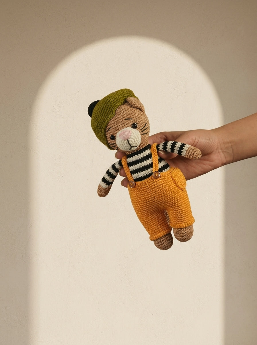 Crochet Cat 'Cool Cat Leo' by Looped Little Things