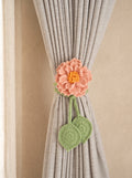 Crochet Curtain Tie 'Peony for Your Thoughts' by Looped Little Things