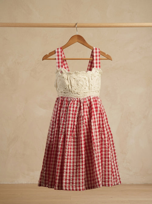 Crochet Dress 'Berry Picnic' by Looped Little Things