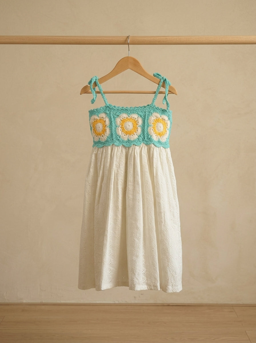 Crochet Dress 'Rise & Twirl' by Looped Little Things