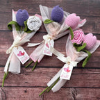 Crochet Mini 2-Stem Flower Bouquet — Twice as Nice