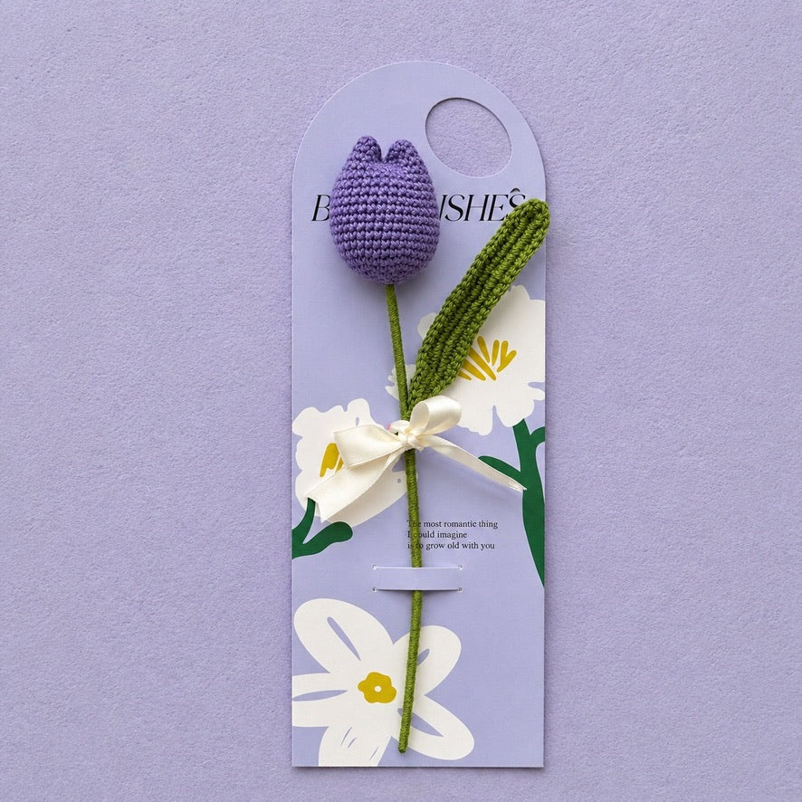 Crochet Single Stem Flower Gift Card Set — Stalk of the Town
