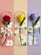 Crochet Single Stem Flower Gift Card Set — Stalk of the Town