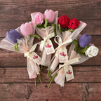 Crochet Mini 2-Stem Flower Bouquet — Twice as Nice
