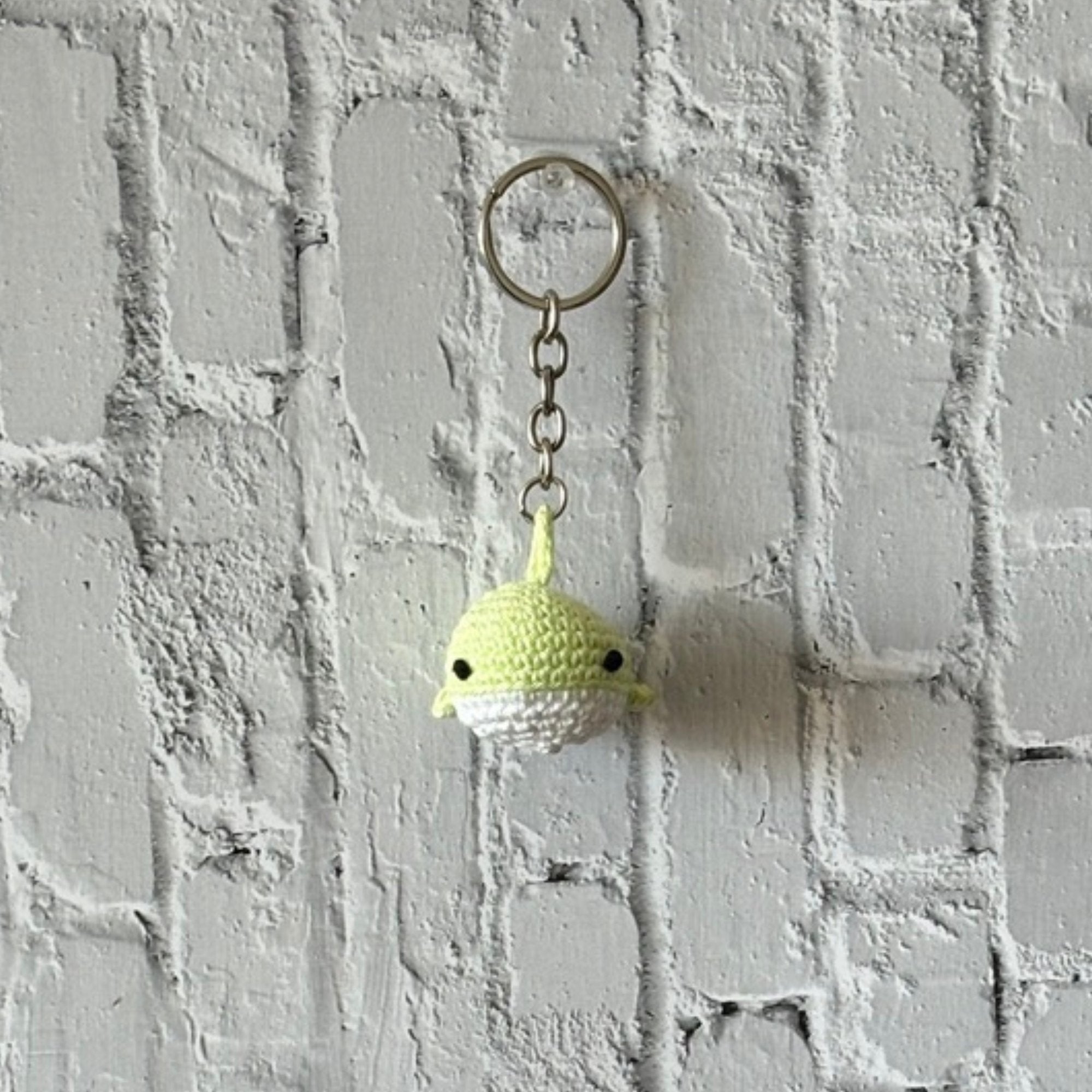 Crochet Whale Keychain — 'Whale Hello There'