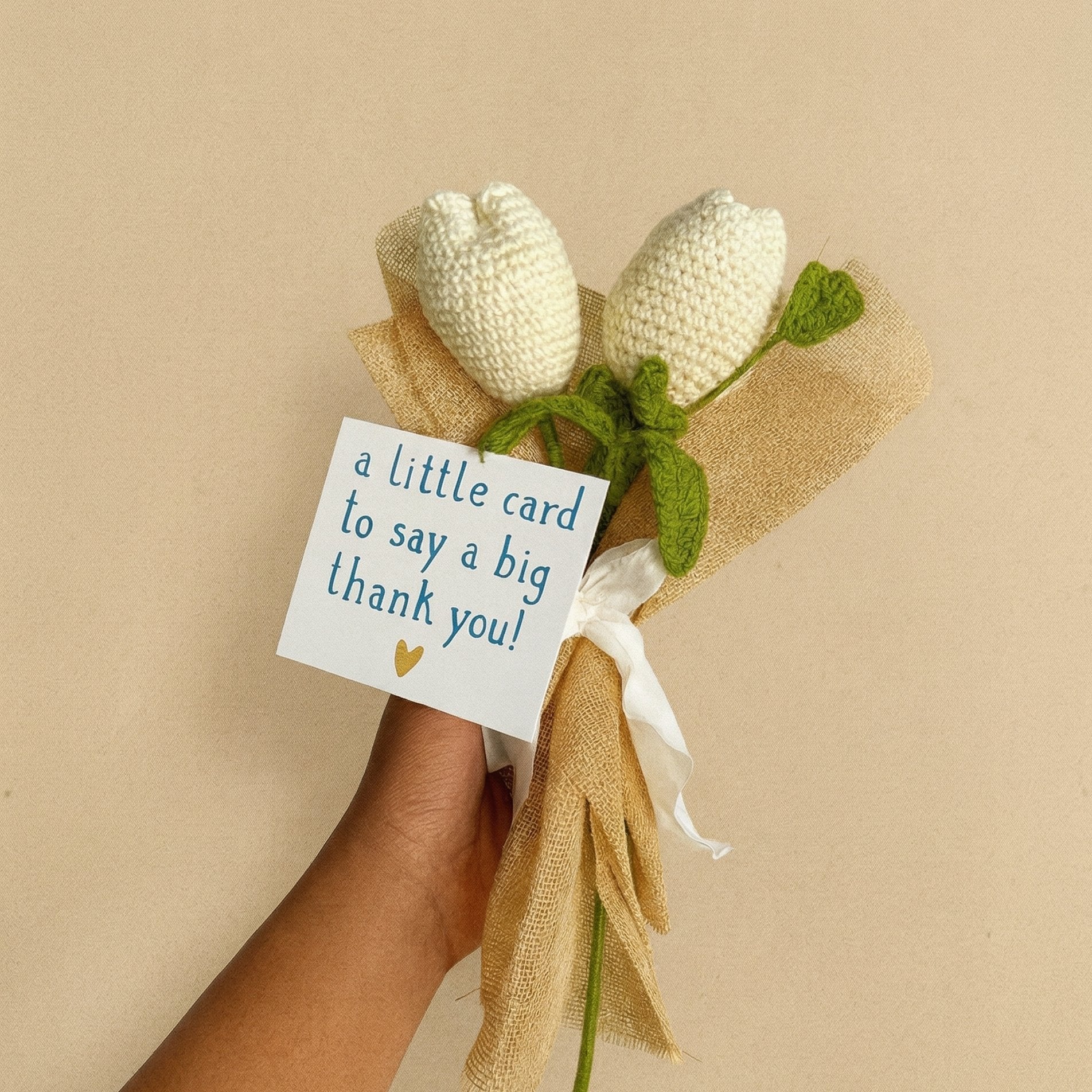 Handmade Crochet Tulip Bouquet — 'Timeless Tulip'