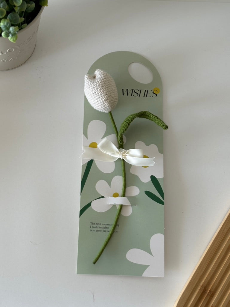 Crochet Single Stem Flower Gift Card Set — Stalk of the Town