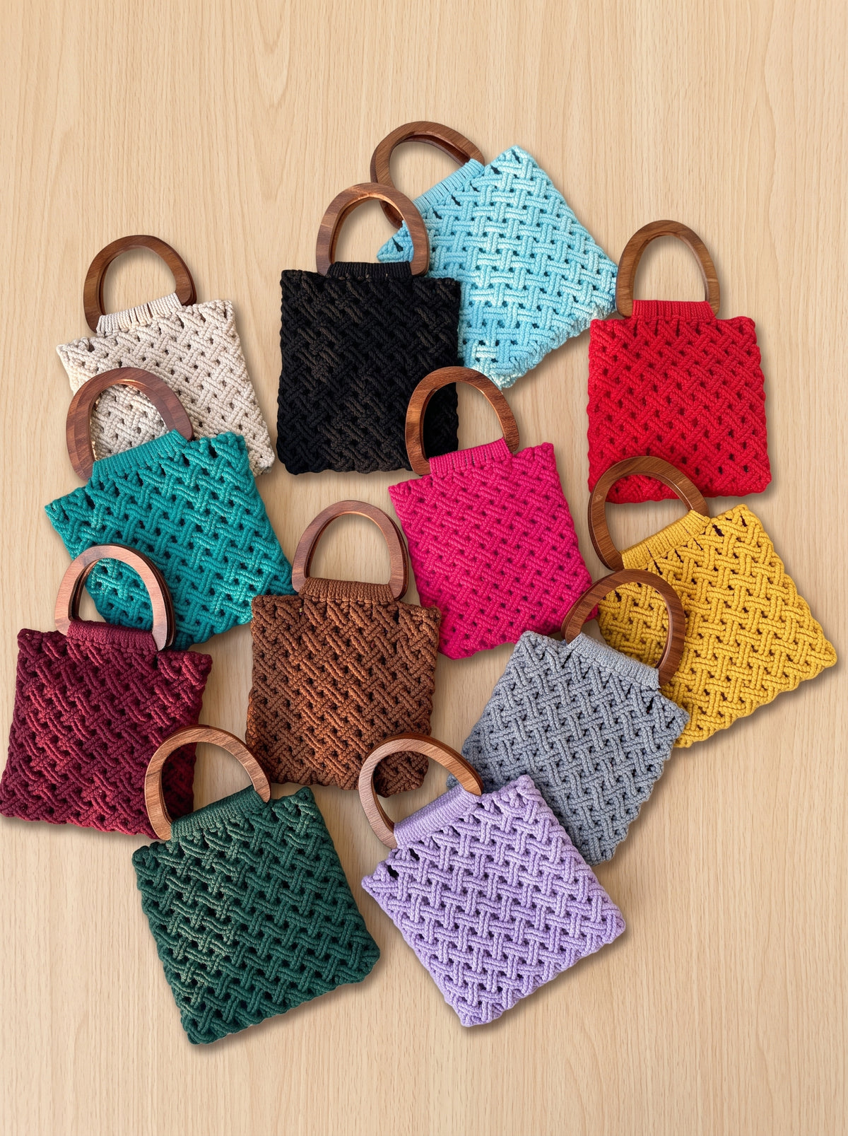 Handwoven Bag 'The Everyday Darling' by Looped Little Things