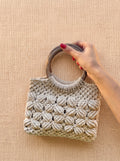 Macramé Baguette Bag 'Bubble Trouble' by Looped Little Things
