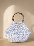 Macramé Beach Tote 'Shell Yeah' by Looped Little Things