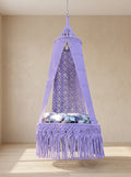 Macramé Hanging Swing 'Lavender Lullaby' by Looped Little Things