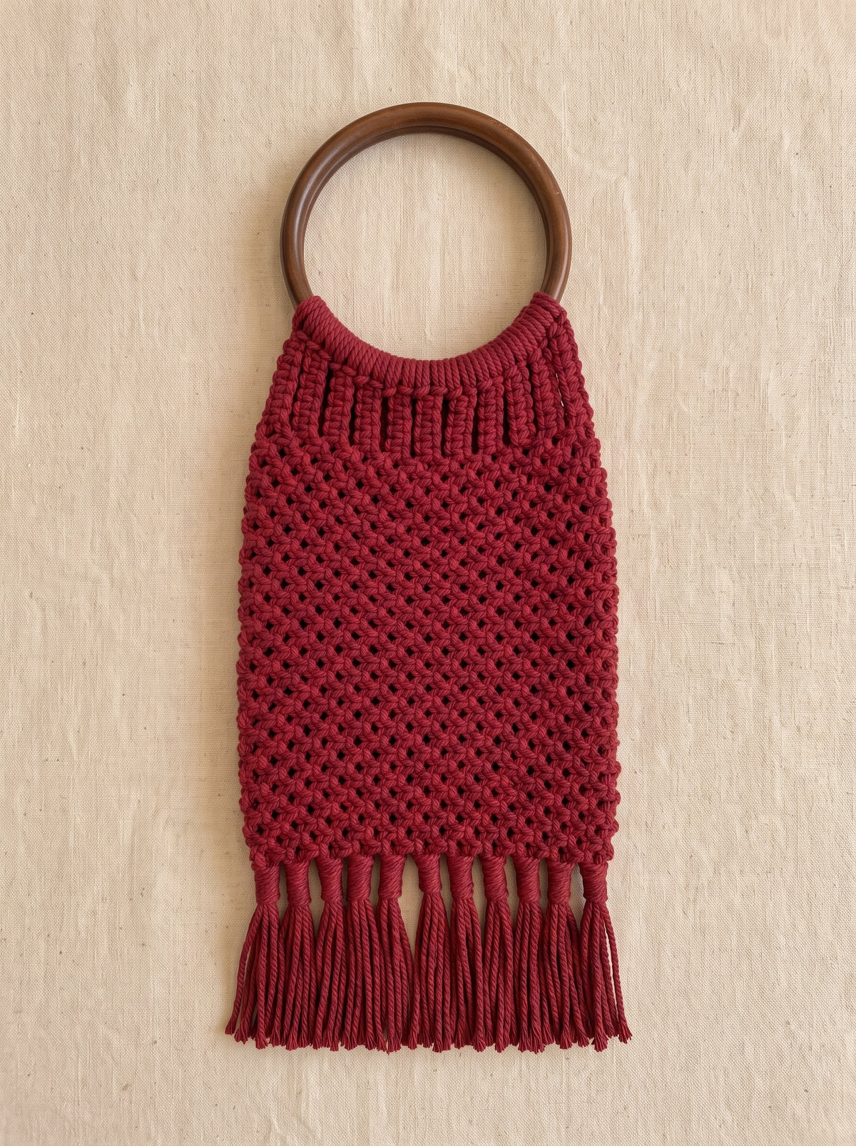 Macramé Long Tote 'Tote-ally Tall' by Looped Little Things