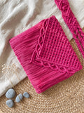 Macramé Sling Bag 'Retro Rebel' by Looped Little Things