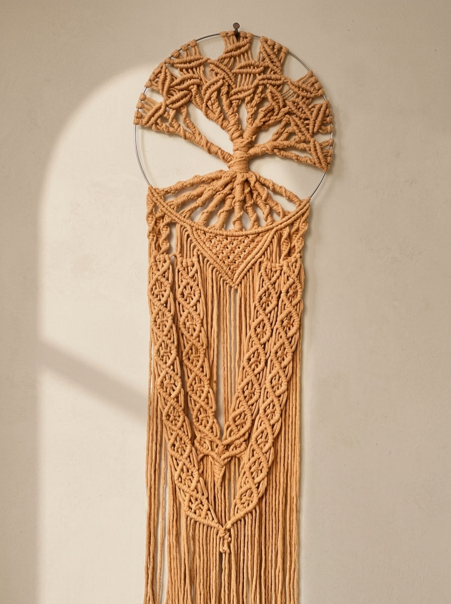 Macramé Wall Hanging 'Rooted & Rising' by Looped Little Things