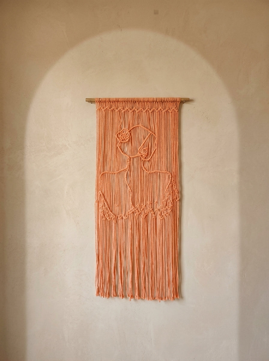 Macramé Wall Hanging 'You Go Girl' by Looped Little Things