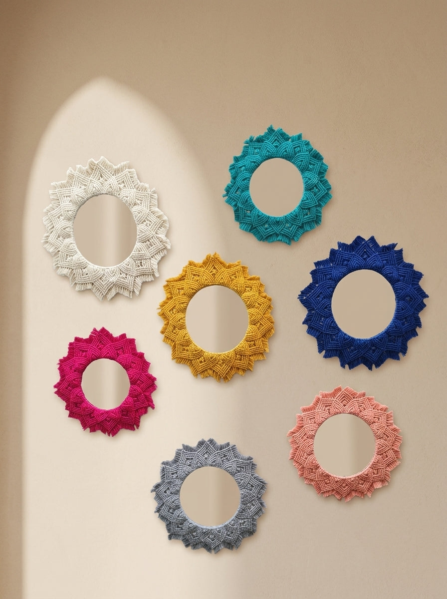 Mandala Mirror 'Mirror Mirror, Little One' by Looped Little Things